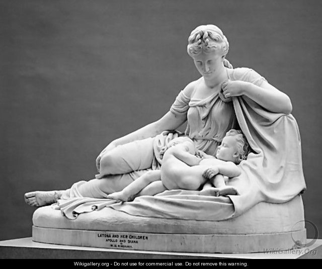Latona and Her Children, Apollo and Diana - William Henry Rinehart