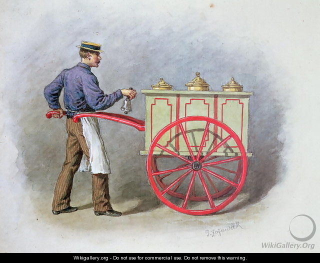 The Ice Cream Seller, 1895 - Gustav Zafaurek