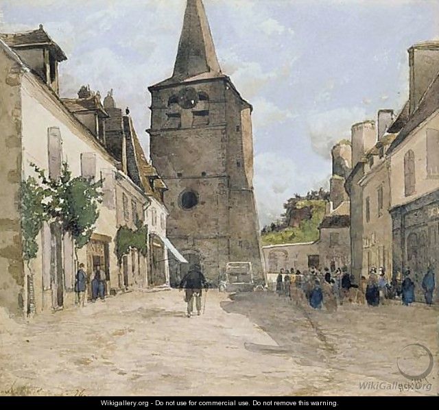 View of Hérisson-sur-Allier, 1876 - Henri Joseph Harpignies