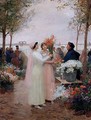 Elegantes au Marches aux Fleurs - Victor-Gabriel Gilbert