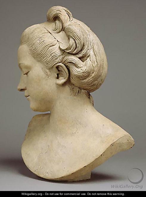 Ideal Female Heads [detail #2] - Jacques-Augustin Pajou