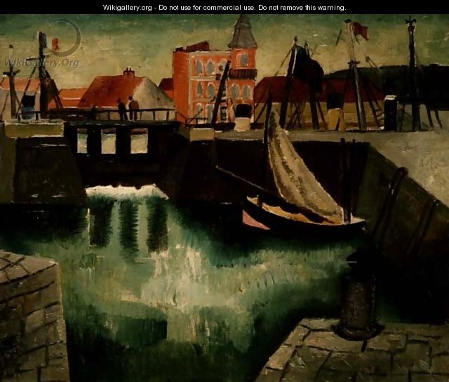 Harbour, Dieppe, 1929 - Christopher Wood