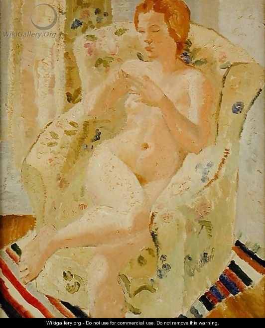 Seated Nude Girl in an Interior, 1928 - Christopher Wood