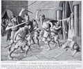 Cynewulf of Wessex Slain at Merton (Surrey), 786 AD, illustration from Hutchinsons Story of the British Nation, c.1920 - Richard Caton Woodville