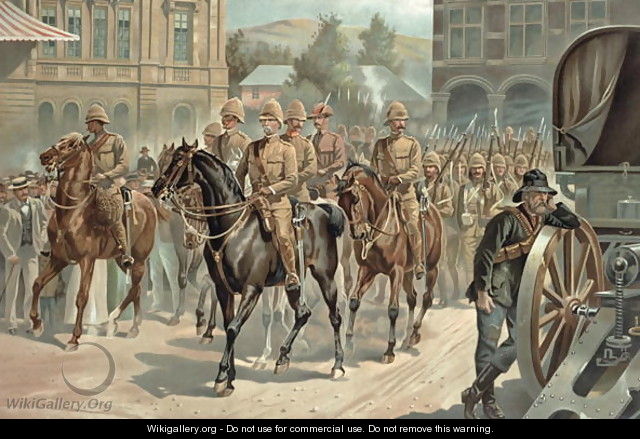 Lord Roberts (1832-1914) Entry into Pretoria on 5th June 1900 - Richard Caton Woodville