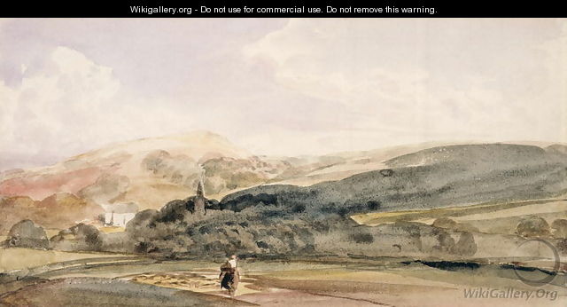 A Landscape with Figures at Malvern - Peter de Wint