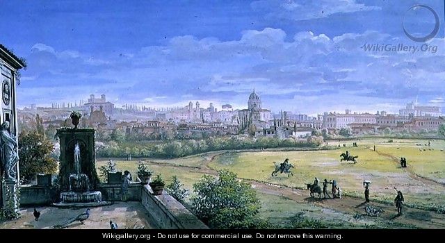 View of Rome, 1665 - Caspar Andriaans Van Wittel