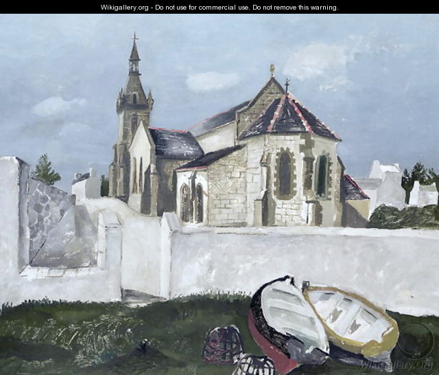 Treboul Church, Brittany, 1930 - Christopher Wood