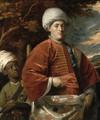 Portrait of a Gentleman in Oriental Dress with an Oriental Pageboy - Benjamin Wilson