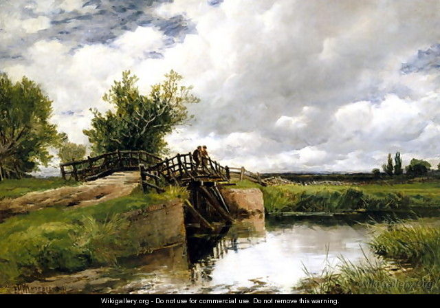 Black Bridge on the Ouse, 1891 - Edmund Morison Wimperis
