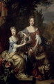 Portrait of Lady Frances Lady Coningsby (1675-1714-15) and Lady Katherine Jones - William Wissing or Wissmig