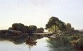 A Wooded River Landscape, 1855 - Edward Charles Williams