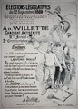 Poster promoting the election of the artist in the Legislative Elections of September 1889 - Adolphe Willette