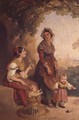 Two Roman ladies and their children - Penry Williams