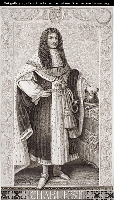 Charles II (1630-85) from Illustrations of English and Scottish History Volume I - (after) Williams, J.L.