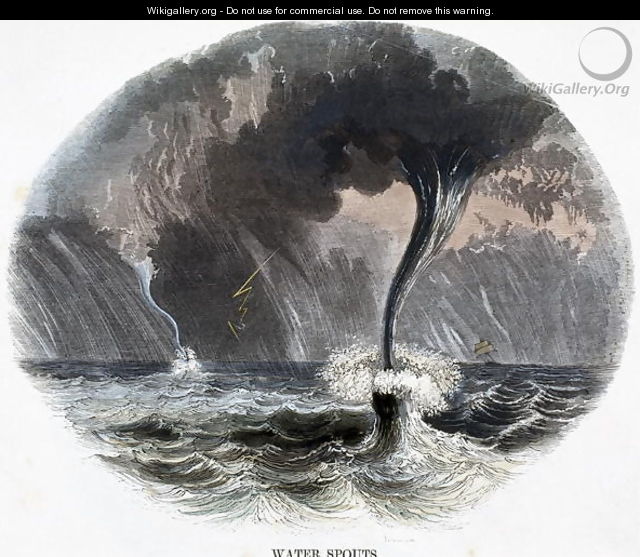 Water Spouts, from Phenomena of Nature, 1849 - Josiah Wood Whymper
