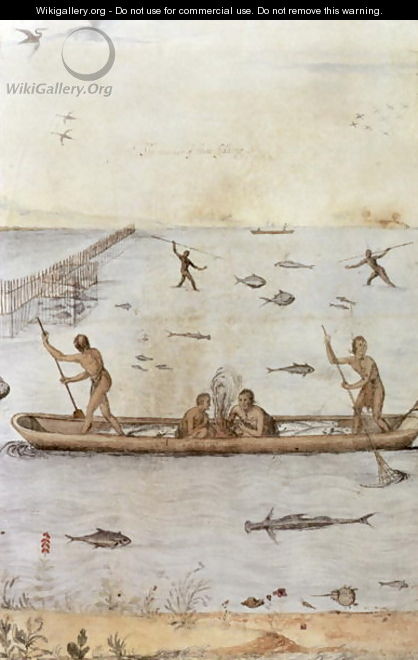 Indians Fishing - John White