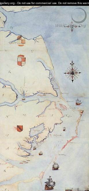 Map of Raleighs Virginia - John White