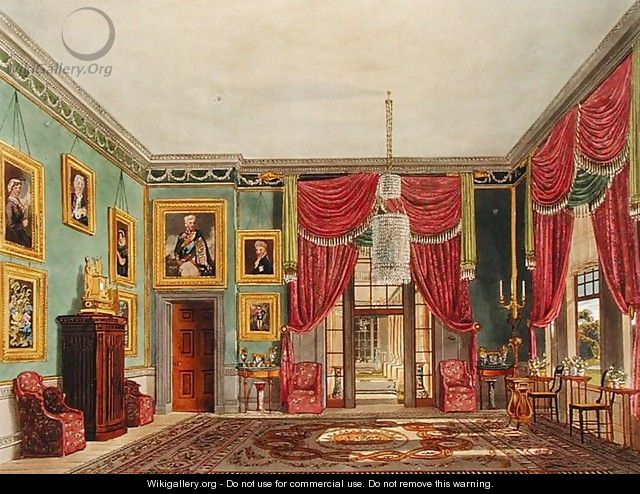The Green Pavilion, Frogmore House, from The History of the Royal Residences, engraved by Daniel Havell (1785-1826), by William Henry Pyne (1769-1843), 1819 - Charles Wild