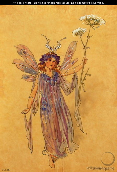 A Fairy, costume design for A Midsummer Nights Dream, produced by R. Courtneidge at the Princes Theatre, Manchester - C. Wilhelm