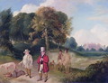 J. M. W. Turner (1775-1851) and Walter Ramsden Fawkes (1769-1825) at Farnley Hall, c.1820-24 - John Robert Wildman