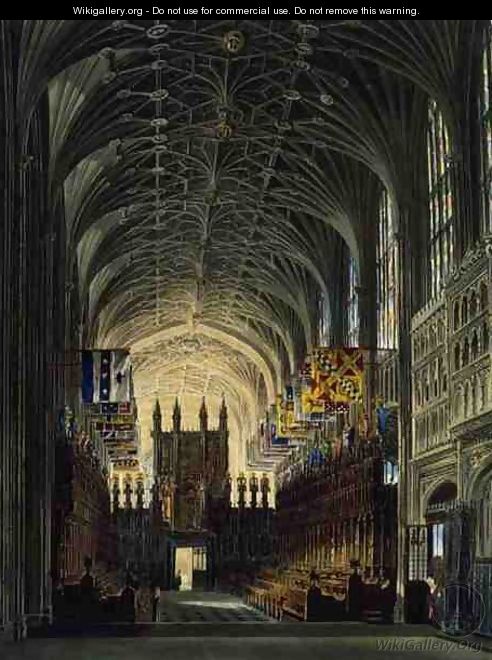 Interior of St. Georges Chapel, Windsor Castle, from 