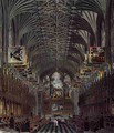 The Choir, St. Georges Chapel, Windsor Castle, from Royal Residences, engraved by Thomas Sutherland (b.1785), pub. by William Henry Pyne (1769-1843), 1819 - Charles Wild
