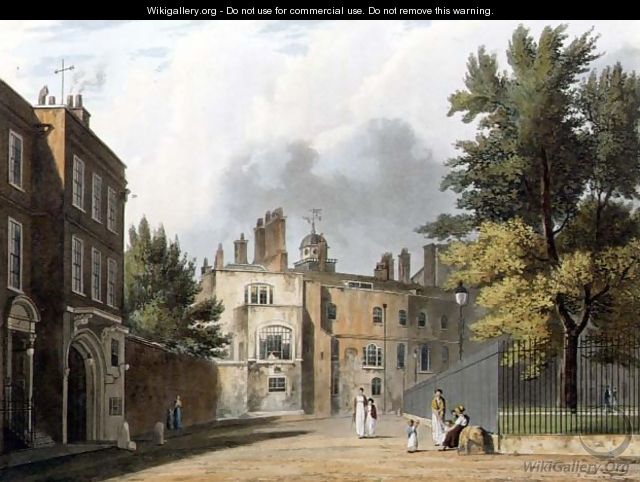 Charterhouse from the Square, 1816 - William Westall