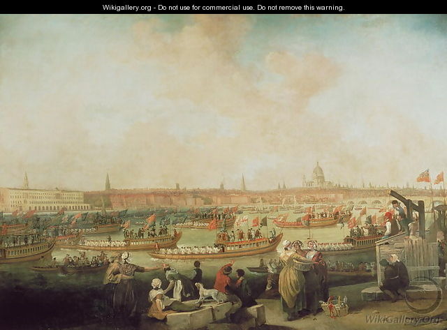 The Lord Mayors Procession by Water to Westminster, 9th November 1789, c.1789 - Francis Wheatley