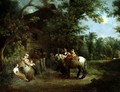 Country Folk Outside a Rustic Tavern - Francis Wheatley