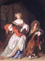 A couple making music - Adriaen Van Der Werff