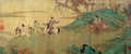The Student Chang Bidding Farewell to his lover Ying Ying at the Rest Pavilion, detail of an illustration of Xi Xiang Ji (Romance of the Western Chamber) - Zhengming Wen