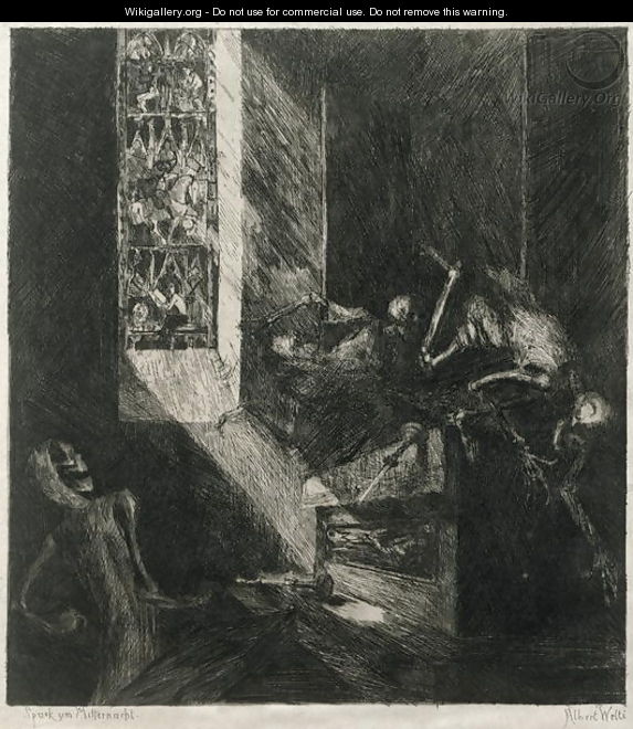 Apparition at Midnight, 1888 - Albert Welti