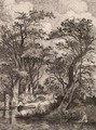 Riverscene, pub. by J. & W. Freeman, 1821 - John Crome