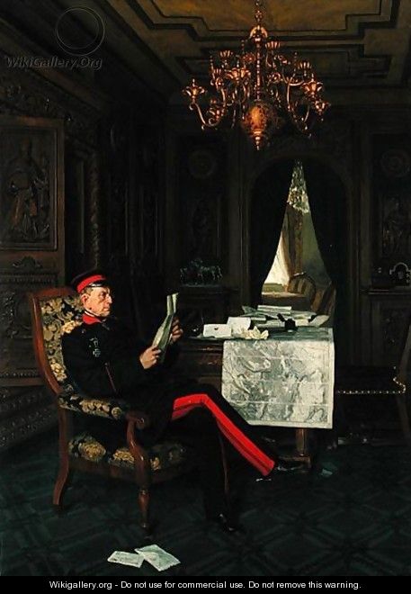 Moltke in Versailles, 1872 - Anton Alexander von Werner