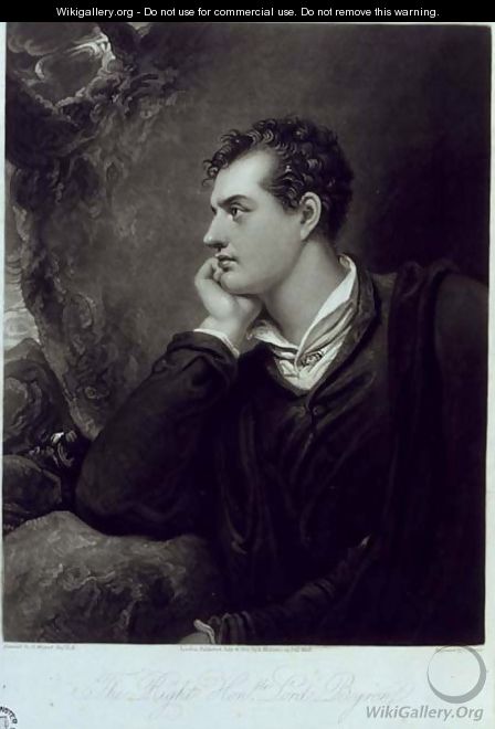 George Gordon, 6th Lord Byron (1788-1824), engraved by Charles Turner (1773-1857), 1815 - Richard Westall