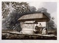 Waheiadooa, Chief of Oheitepeha, Lying in State, from Views in the South Seas, pub. 1789 - John Webber