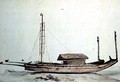 Tahitian double canoe made in 1777 - John Webber