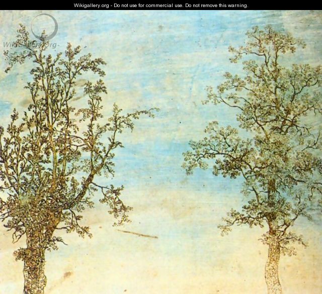 Two Trees c. 1625 - Hercules Seghers