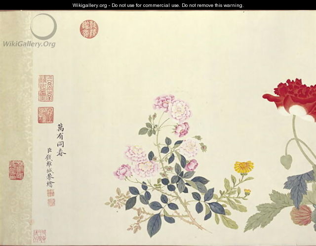 Profusion of Flowers, Qing Dynasty - Qian Weicheng