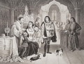 The sons of Edward IV parted from their mother by Richard Duke of Gloucester, 16th June 1483, from Illustrations of English and Scottish History Volume I - Edward Henry Wehnert