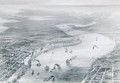 Bird's-Eye View of New Orleans, from The History of the United States, Vol. II, by Charles Mackay, engraved by W. Ridgeway, c.1830 - (after) Wells, J.