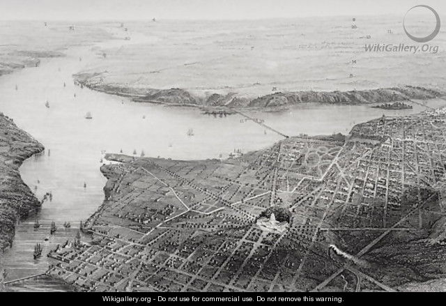 Washington D.C. and its vicinity during the Civil War era - (after) Wells, J.