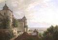 View with the Courtyard at Jezeri Castle, 1843 - Carl Robert Croll
