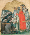 St. Bernard Tolomeo (1272-1348) giving the Rule to his Order - Simone dei Crocefissi