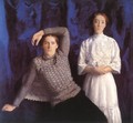 Double Portrait Beni and Noemi 1908 - Karoly Ferenczy