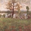 Springtime Mood Bank of the River Tisza 1916 - Simon Hollosy