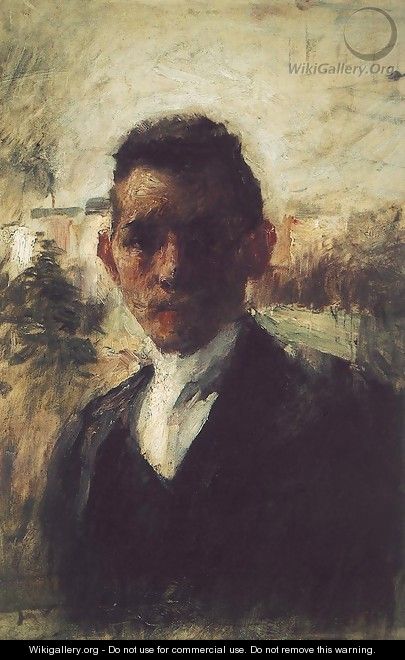 Portrait of Gyula Kosztolanyi Kann before 1897 - Simon Hollosy