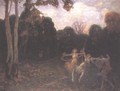 Dancing Girls at the Edge of the Forest 1895 - Simon Hollosy