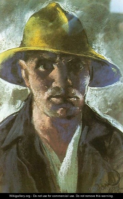 Self-portrait with Yellow Hat 1927 - David Jandi